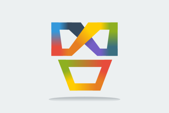 Abstract Colorful Iconic Face-like Shape: A Versatile Design Element for Modern Creatives