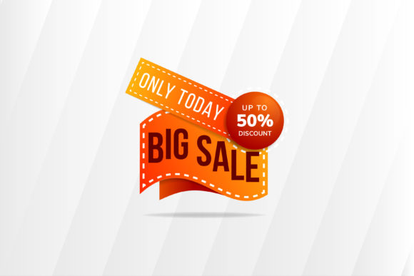 Big Sale Element Banner Orange
