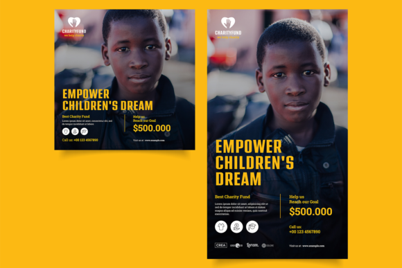 Charity Social Media Post Story and Layout Templates for Effective Fundraising