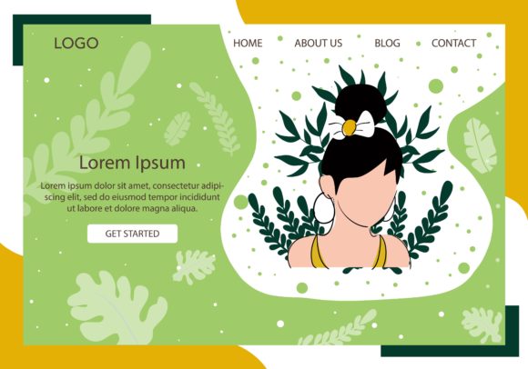 Fashion Girl with Hair Bun Landing Page: A Versatile Design for Every Need