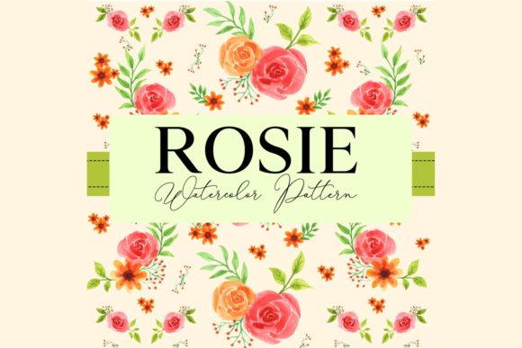 Floral Pattern Watercolor Element: A Timeless Addition to Creative Projects