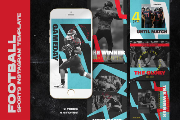 Football Sports Instagram Templates for Professional Content Creation