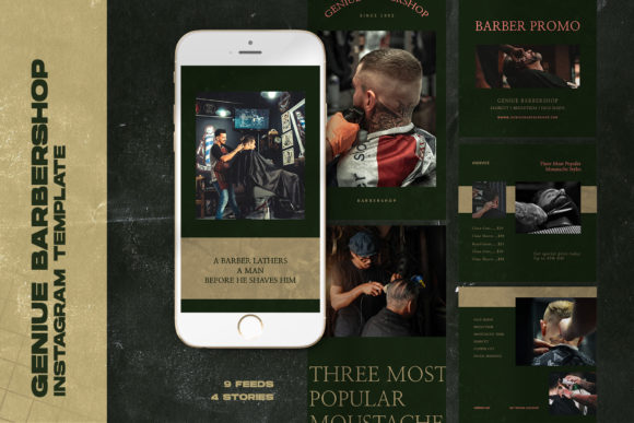 Geniue Barbershop Instagram Templates: A Strategic Tool for Visual Branding