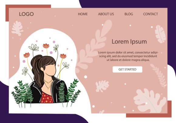 Landing Page Fashion Girl and Rock Style