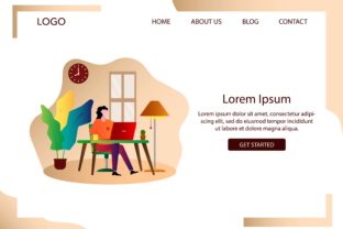 Landing Page Work from Home Concept: Redefining Productivity and Creativity