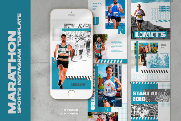 Marathon Sports Instagram Templates: A Powerful Tool for Professional Social Media Content