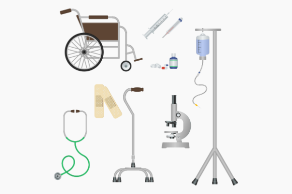 Medical Equipment Illustration Icons Set: A Vital Tool for Modern Healthcare Design