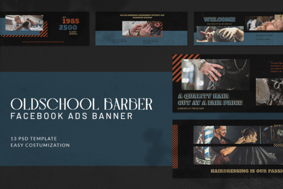 Oldschool Barbershop Facebook Ads
