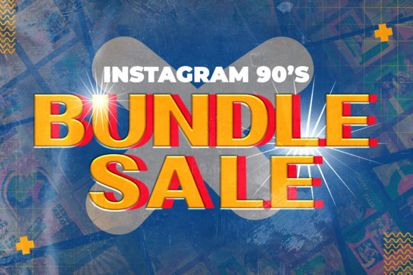 Reviving the 90s with Bundle 90s Instagram Templates